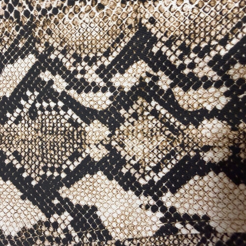 Boston Proper Desert Python Ruched Sleeve Jacket Size Medium - Picture 3 of 14